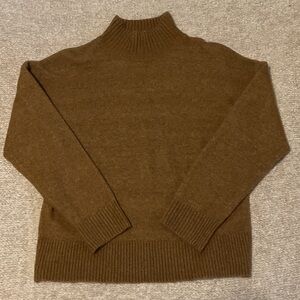 LOFT Mock Neck Brown Sweater